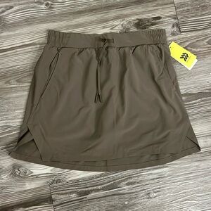 Dark Khaki Golf Skirt